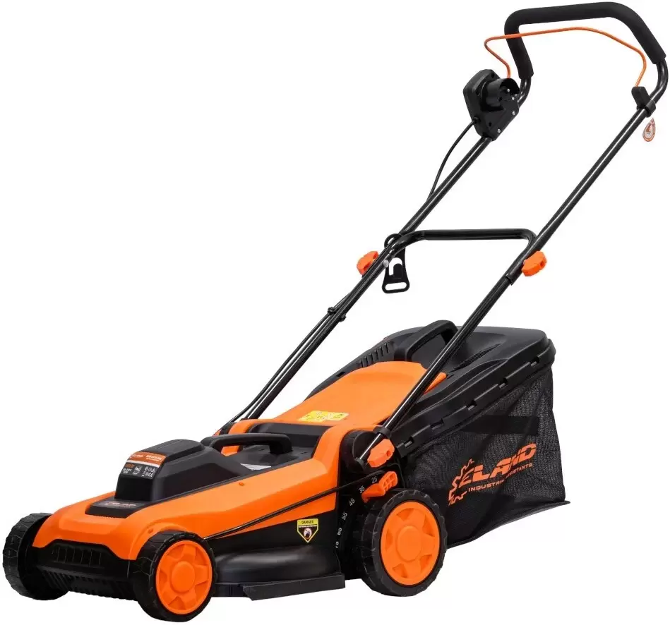 Газонокосилка ELAND GLM-3616 LUX – вид спереди и сбоку