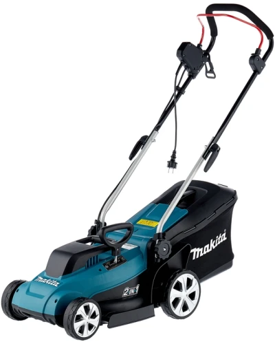 Газонокосилка Makita ELM3320 – вид спереди и сбоку