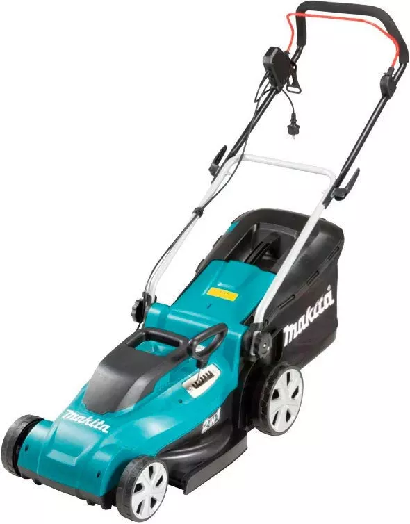 Газонокосилка Makita ELM4120 – вид спереди и сбоку