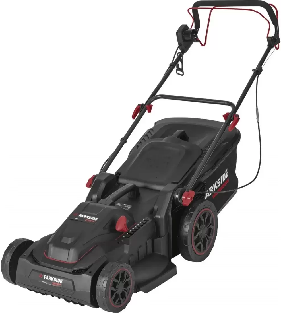 Газонокосилка PARKSIDE Performance Pperm 2000 A1 — вид спереди и сбоку