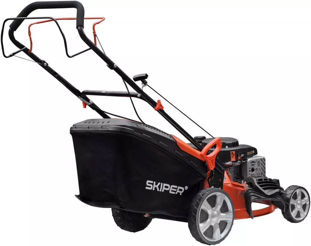 Газонокосилка Skiper GW461S – вид снизу с ножом и травосборником