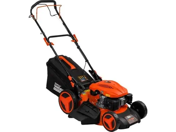 Газонокосилка Startul Garden 51 SM SG1016 – вид сбоку с травосборником
