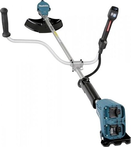 Велосипедная рукоятка и общий вид триммера Makita DUR368AZ
